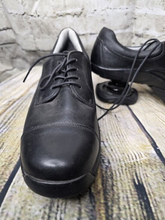 Z-Coil Santa Fe Spring Heel Shoes Mens 9 Black Leather Cap Toe Lace Up Comfort main image 10